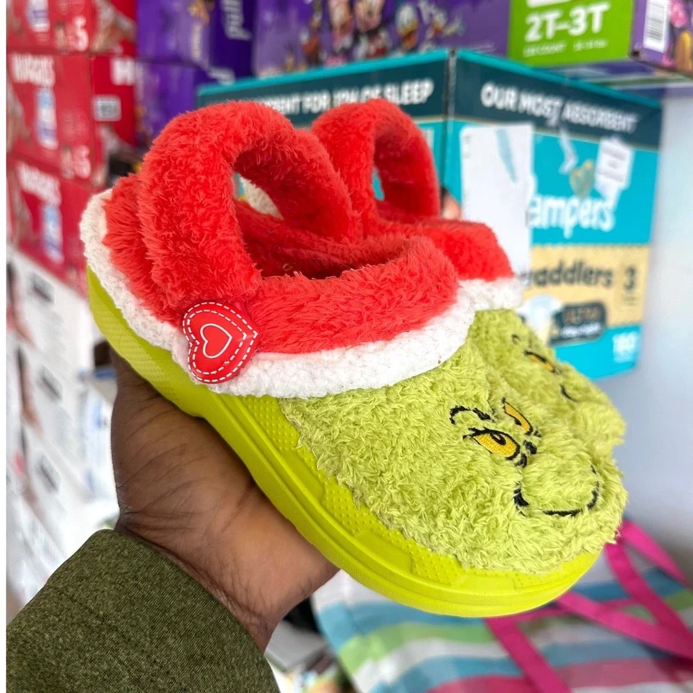 Crocs‎ x The Grinch Little Kids Classic Lined Clogs Little Kids Size 13 Shoes